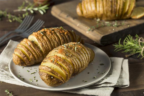 Hasselback kartofler